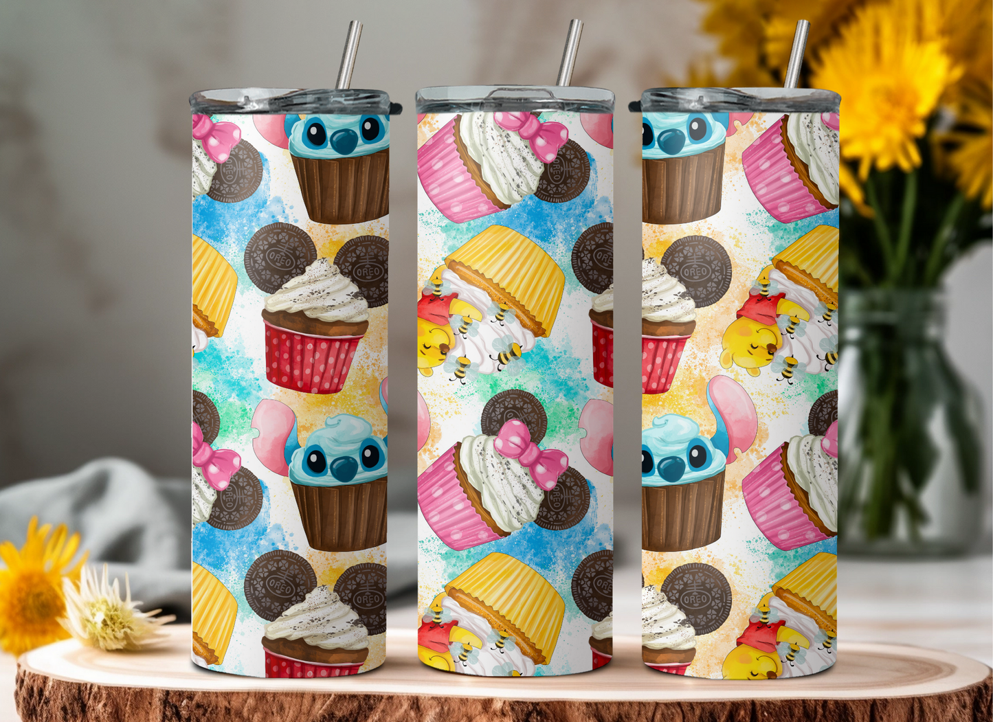 Character Cupcakes Tumbler